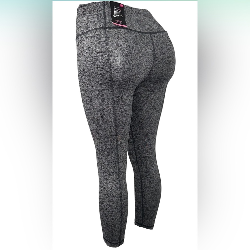 Victoria's Secret VSX Sport Knockout Capri Color Marl Gray Size X-Small EUC